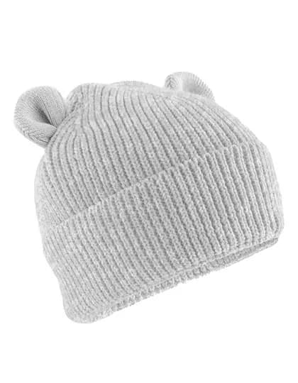 Organic Baby Bear Beanie - Cloud Grey