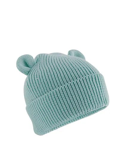 Organic Baby Bear Beanie - Dusty Turquoise