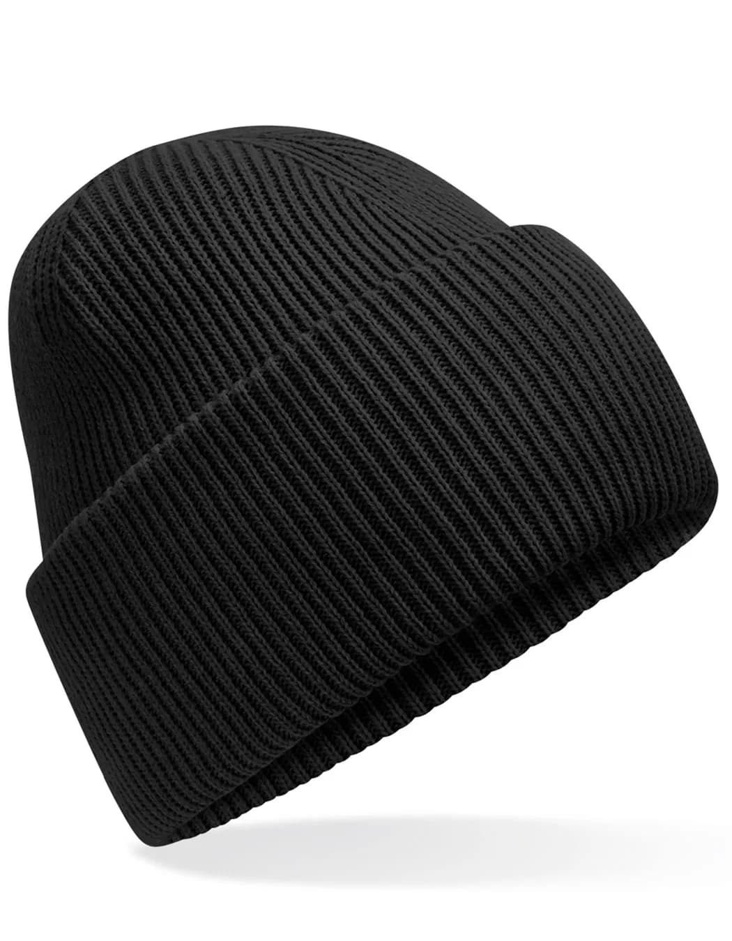 Classic Engineered Deep Cuffed Beanie - Black