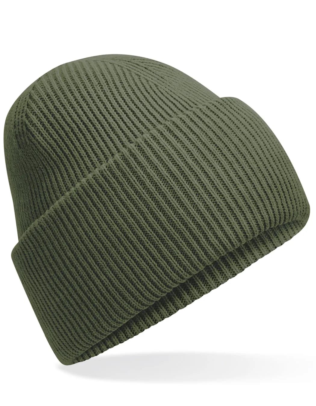 Classic Engineered Deep Cuffed Beanie - Olive Green