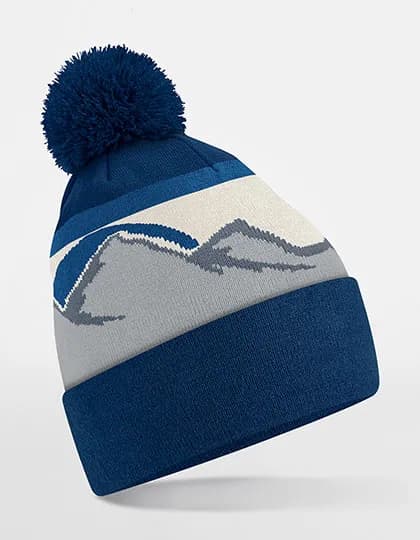 Mountain Peaks Pom Pom Beanie - Rocky Peaks