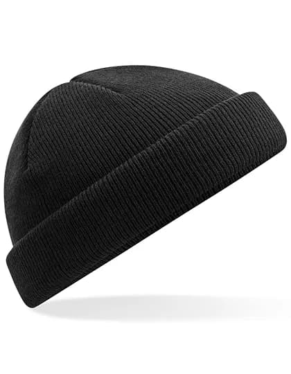 Recycled Mini Fisherman Beanie - Black