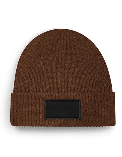 Fashion Patch Beanie - Walnut/Black