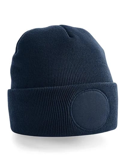 Circular Patch Beanie - French Navy