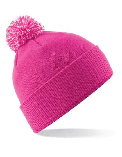Junior Snowstar® Beanie - Fuchsia/Off White