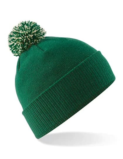 Snowstar® Beanie - Bottle Green/Off White