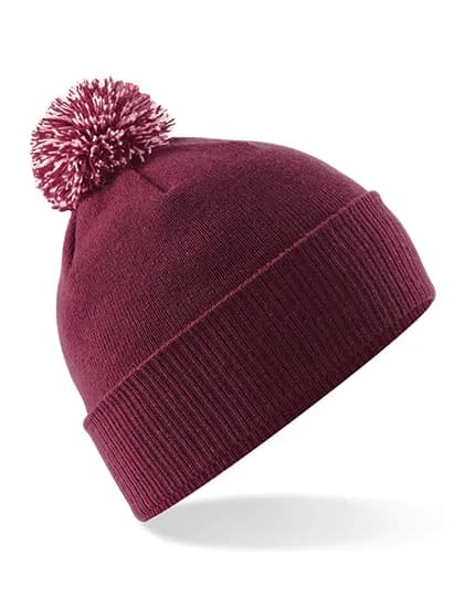 Snowstar® Beanie - Burgundy/Off White