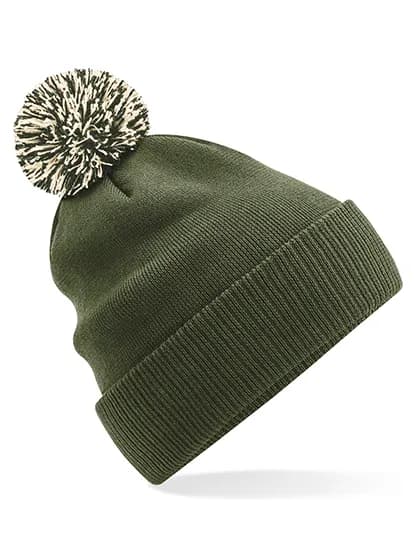 Snowstar® Beanie - Olive Green/Oatmeal