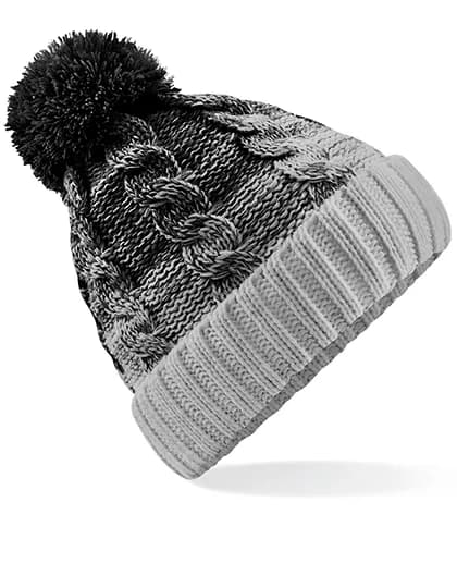 Ombré Beanie - Black/Light Grey