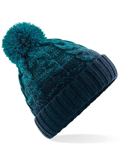 Ombré Beanie - Teal/French Navy