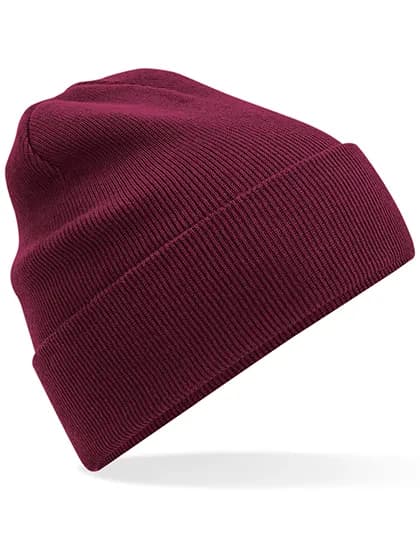 Organic Cotton Original Cuffed Beanie - Burgundy