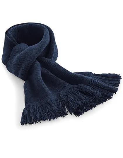Classic Knitted Scarf - French Navy