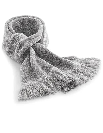 Classic Knitted Scarf - Heather Grey