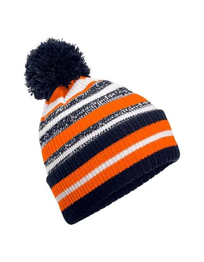 Multi-Sport Fan Beanie - French Navy/Orange/White