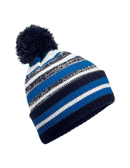 Multi-Sport Fan Beanie - French Navy/Sapphire Blue/White