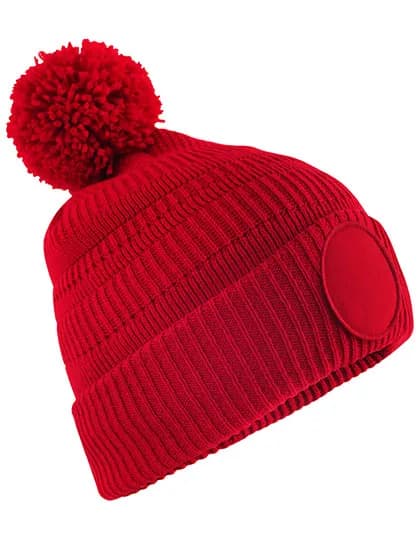 Fan Patch Beanie - Classic Red