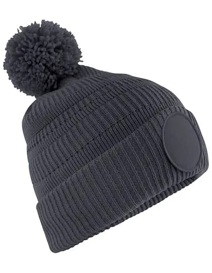Fan Patch Beanie - Graphite Grey