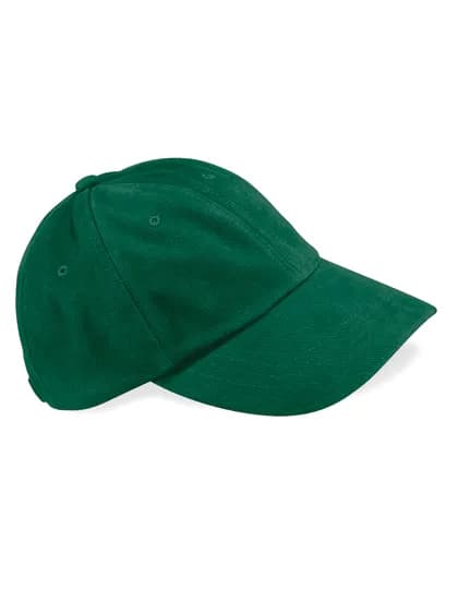 Low Profile Heavy Brushed Cotton Cap - Forest Green