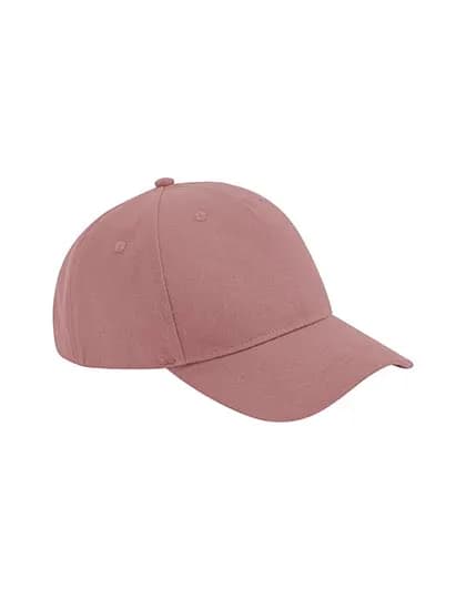 Organic Cotton 5 Panel Cap - Rose Pink