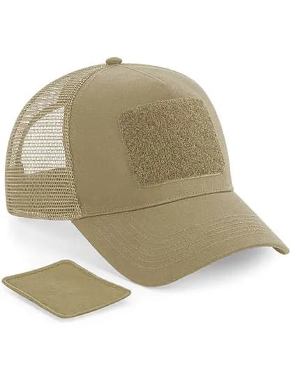 Removable Patch Snapback Trucker - Desert Sand