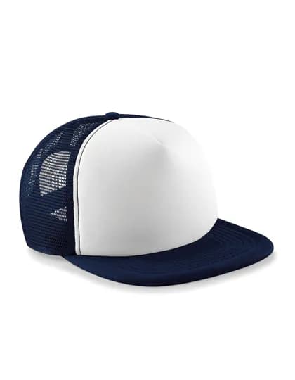 Vintage Snapback Trucker Cap - French Navy/White