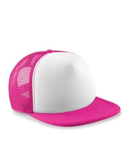 Vintage Snapback Trucker Cap - Fuchsia/White