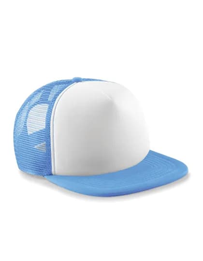 Vintage Snapback Trucker Cap - Sky Blue/White