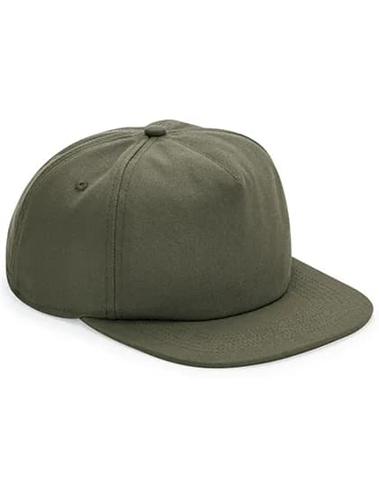 Organic Cotton Unstructured 5 Panel Cap - Olive Green