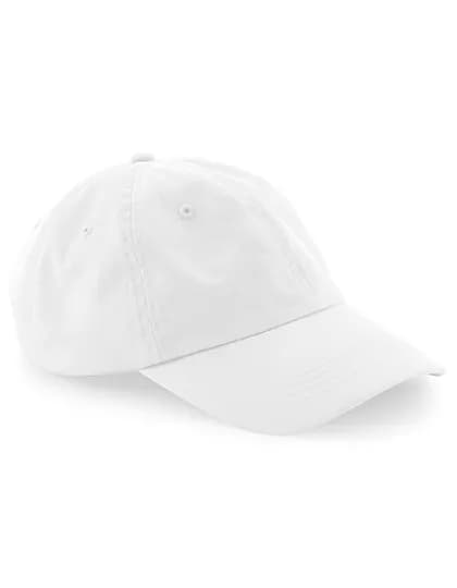 Organic Cotton 6 Panel Dad Cap - White
