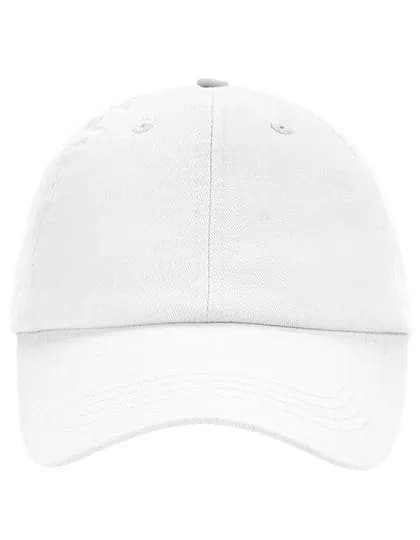 Low Profile 6 Panel Dad Cap - White