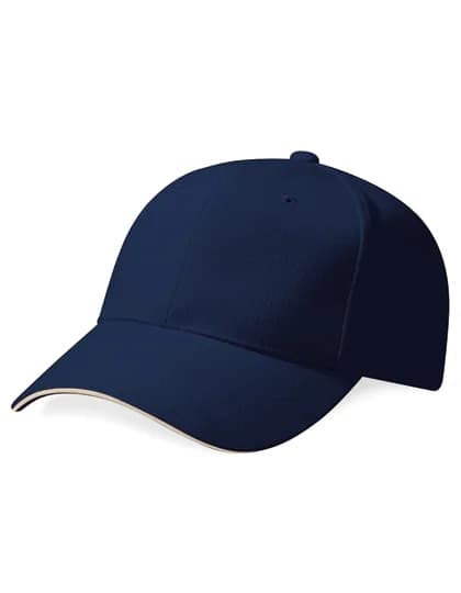 Pro-Style Heavy Brushed Cotton Cap - French Navy/Stone