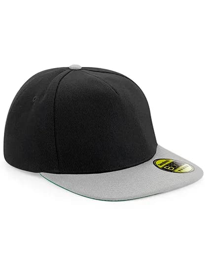 Original Flat Peak Snapback Cap - Black/Grey