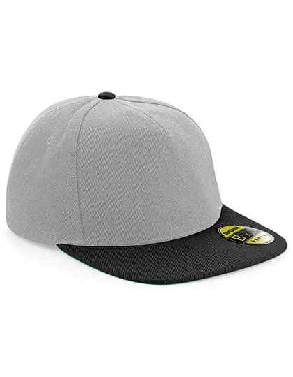 Original Flat Peak Snapback Cap - Grey/Black