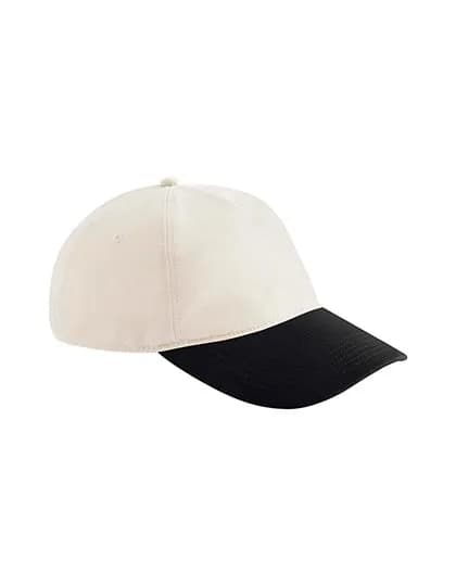 Contrast Peak Leisure Cap - Natural/Black