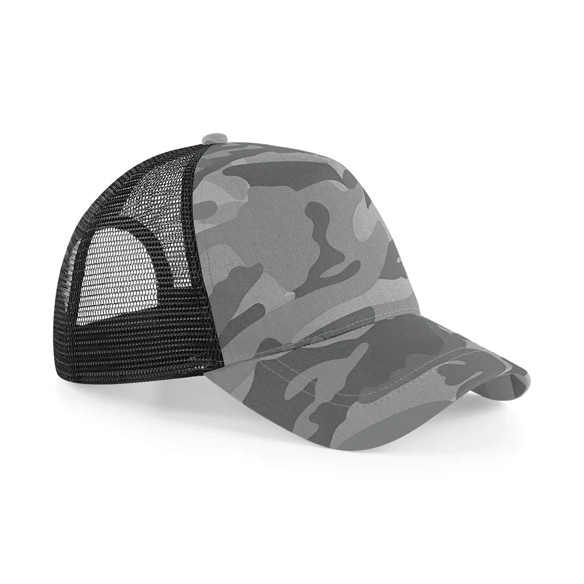 Camo Snapback Trucker - Arctic Camo/Black