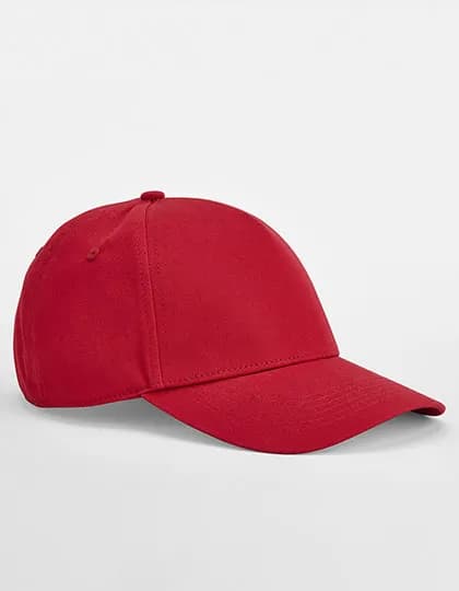 EarthAware® Classic Organic Cotton 5 Panel Cap - Classic Red