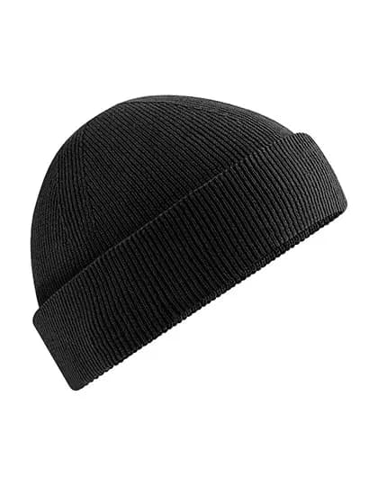 Organic Cotton Fisherman Beanie - Black