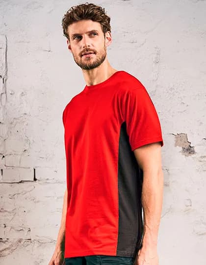 Unisex Contrast-T - Fire Red/Charcoal (Solid)