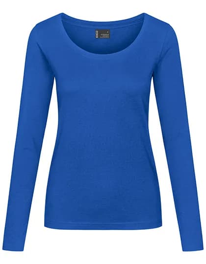Women´s T-Shirt Long Sleeve - Cobalt Blue