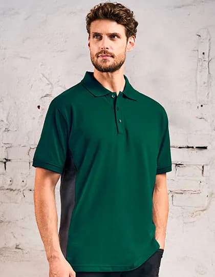 Unisex Contrast Polo - Forest/Charcoal (Solid)