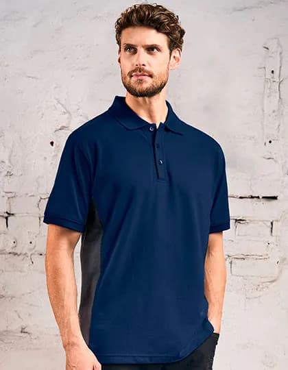 Unisex Contrast Polo - Navy/Charcoal (Solid)