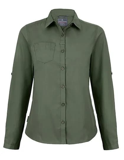 Expert Womens Kiwi Long Sleeved Shirt - Dark Cedar Green