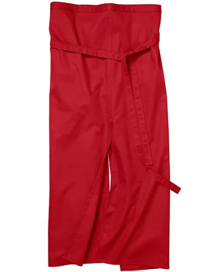 Slit Apron Milano 100 x 100 cm - Red