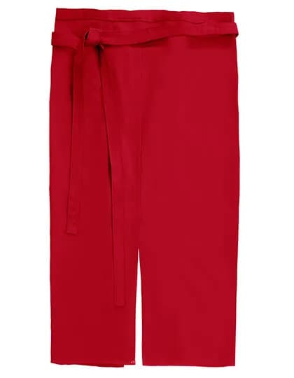 Slit Apron Milano 80 x 100 cm - Red