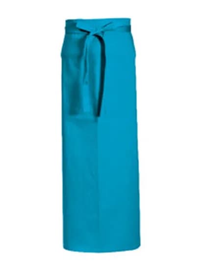 Slit Apron Milano 80 x 100 cm - Turquoise