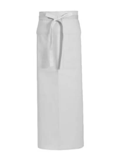 Slit Apron Milano 80 x 100 cm - White