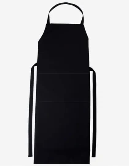 Bib Apron Verona Classic Bag 90 x 75 cm - Black