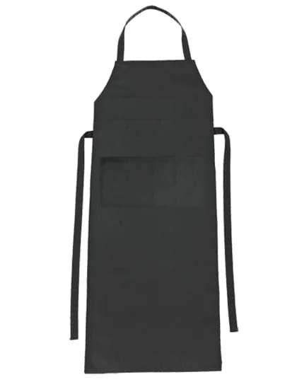 Bib Apron Verona Classic Bag 90 x 75 cm - Raven