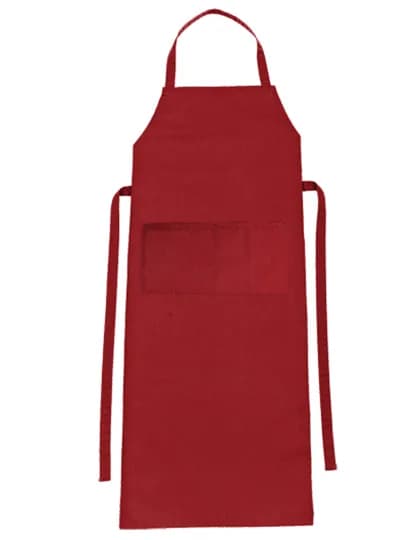 Bib Apron Verona Classic Bag 90 x 75 cm - Regency Red