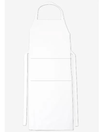 Bib Apron Verona Classic Bag 90 x 75 cm - White